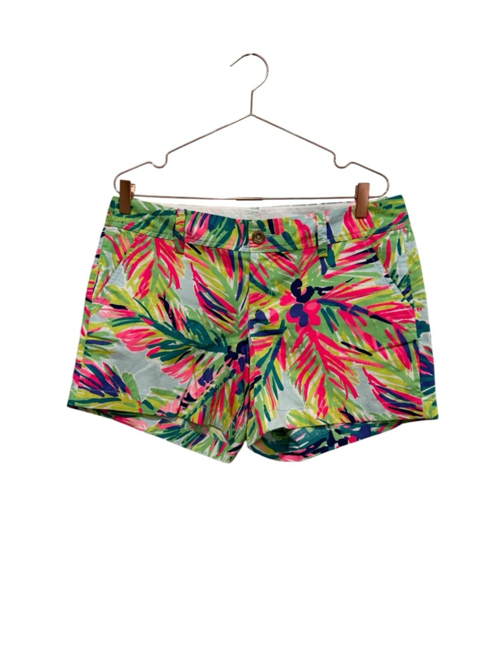 Lilly Pulitzer Neon Tropical Leaf Print Shorts